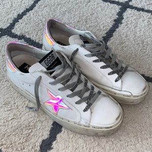 Golden Goose Iridescent Hi Star Sneakers